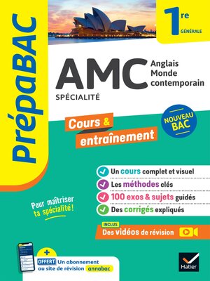 cover image of Prépabac AMC (Anglais monde contemporain) 1re générale (spécialité)